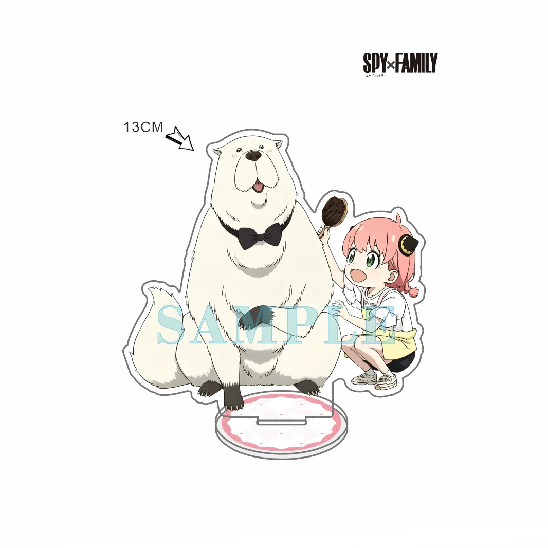 Anime SPY x Family Anya Forger 13CM Acrylic Stand Cosplay Prop Doll Model Desk Figure Display Fans' Gift Keychain ornaments Gift