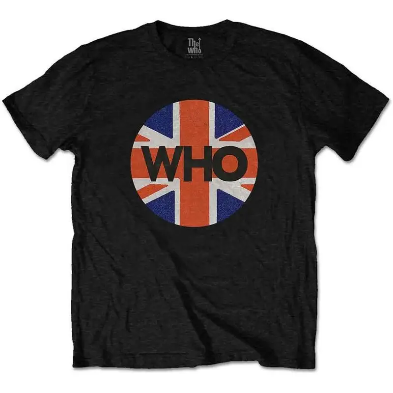 تي شيرت The Who Union Jack Circle الرسمي للجنسين