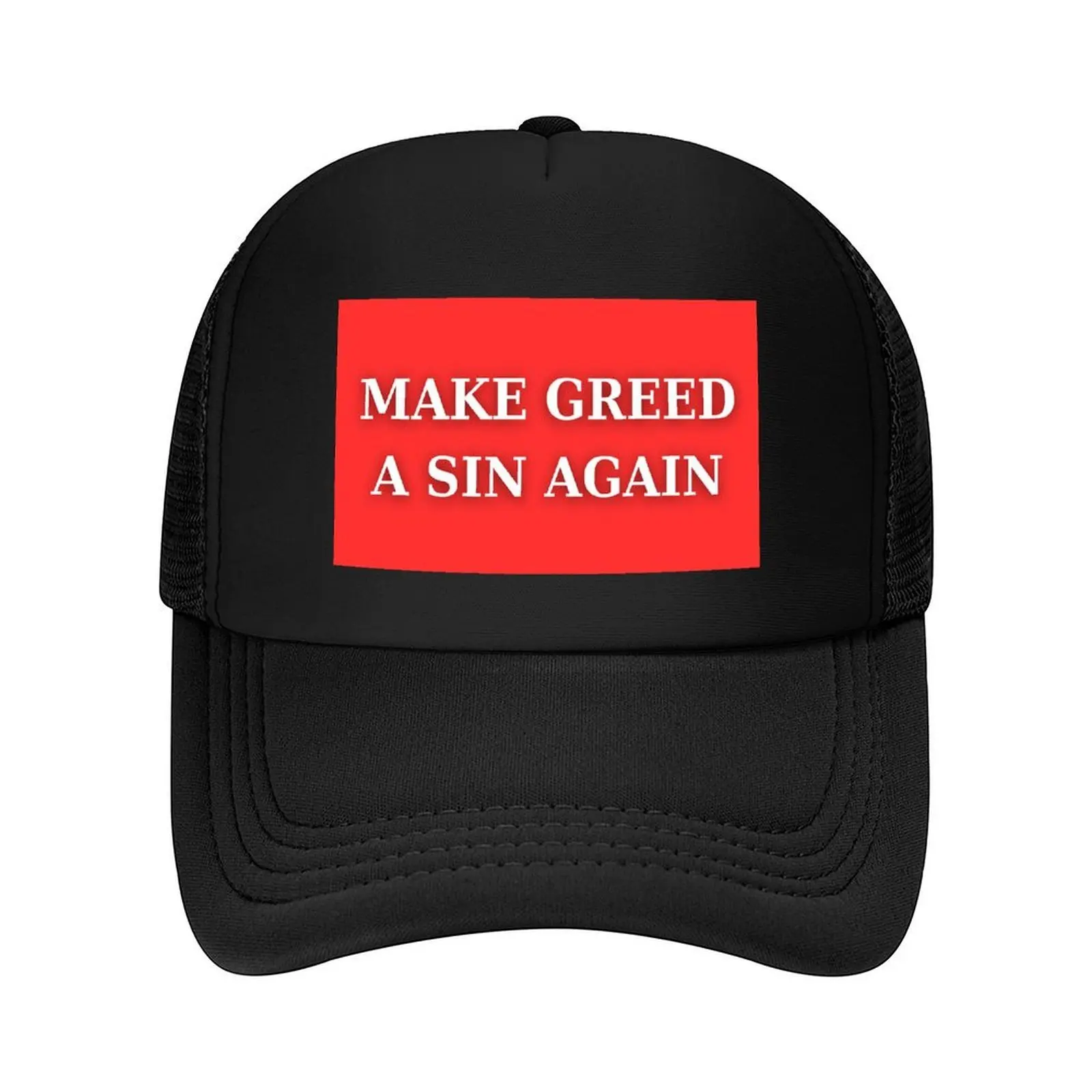 

Бейсбольная кепка Make Greed A Sin Again, рыбацкая шляпа, шляпа от солнца для детей, мужская шляпа большого размера, пляжная кепка для женщин и мужчин