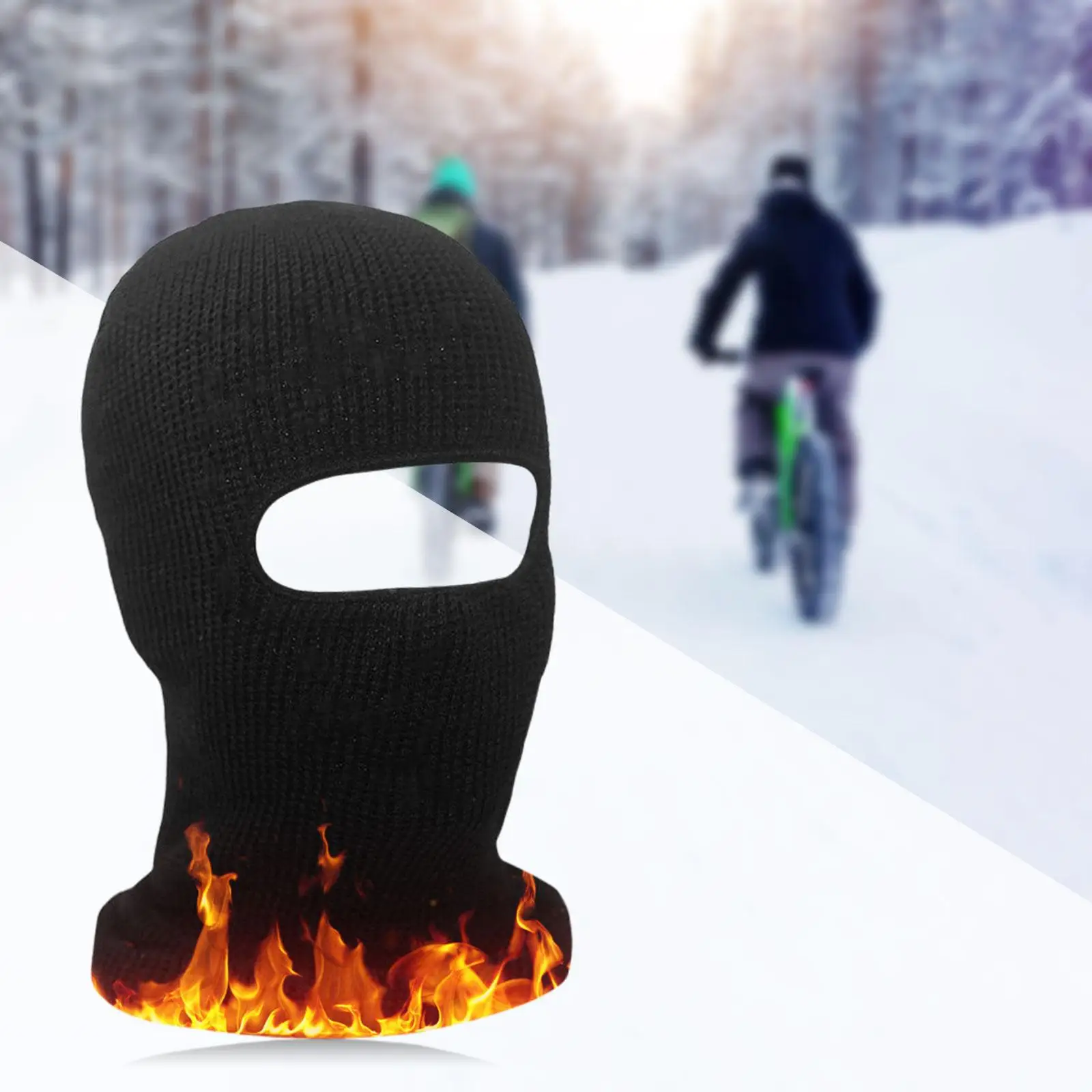 

Face Mask Winter Beanie Warm Riding Motorbike Helmet Snow Hat Winter