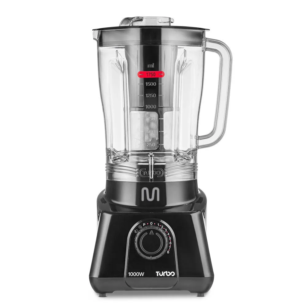 Turbo Blender 2.6L 8 Speeds 1000W 220V Black Multi - LQ1002