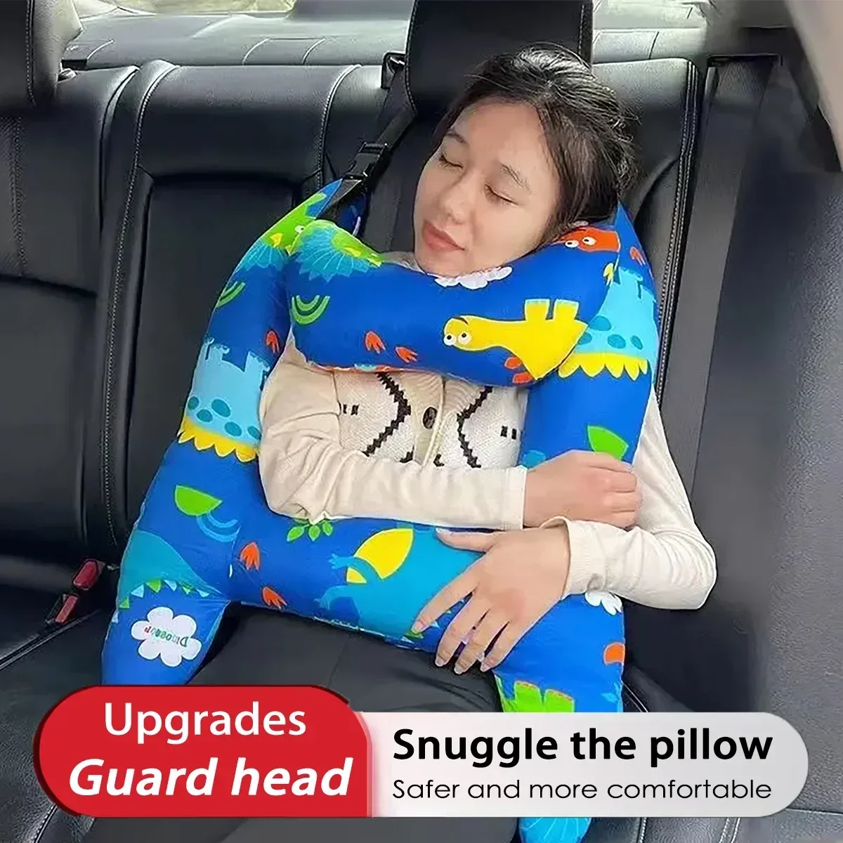 Car Travel Head Pillow Support Kid and Adult Car Sleeping Safety U-Shape Travel Pillow Cushion for Auto Seat Safety Neck Pillows