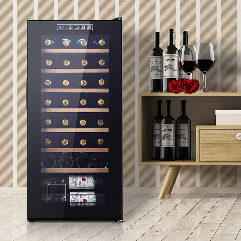 Smart constant temperature wine cabinet Red wine cabinet Solid wood commercial wine cabinet 220v/110v red wine cabinet