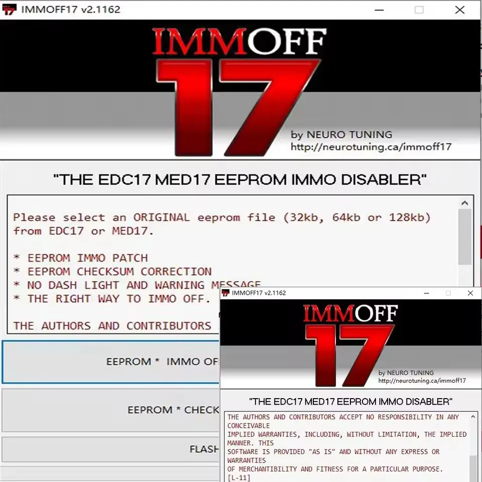 Newest IMMOFF17 Software EDC17 Immo off ECU Program NEUROTUNING Unlimited Install Immoff 17