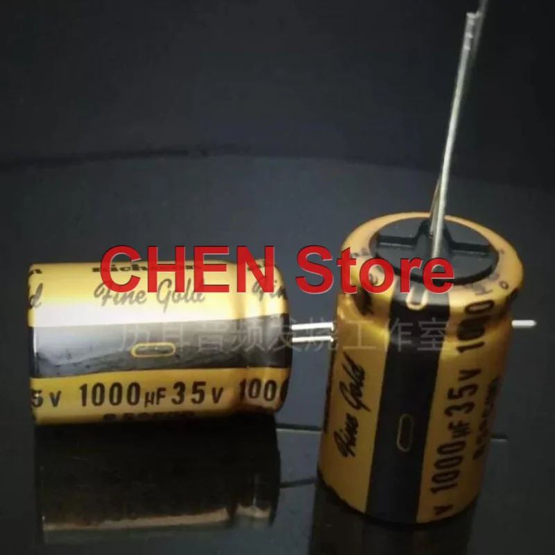 4PCS/10PCS original NICHICON FG 1000UF 35V 16X25MM 85C fine gold audio electrolytic capacitor 35V1000uF free shipping