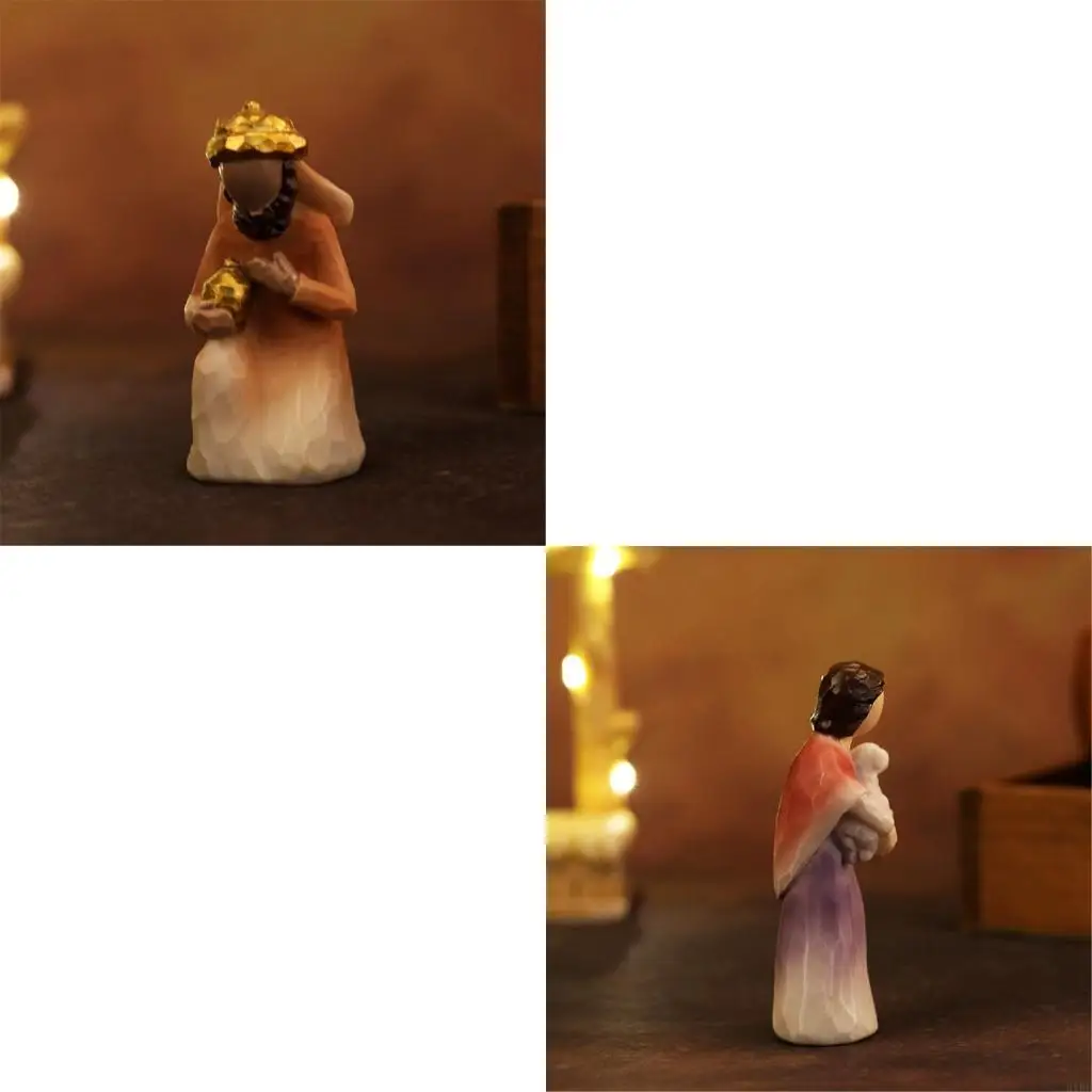   Christmas Nativity Figurines,Christmas Figure Ornament Nativity Scene Statue