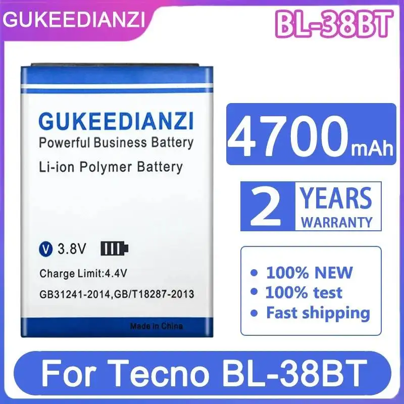 

For Tecno BL-38BT 4700mAh High Performance Mobile Phone Battery
