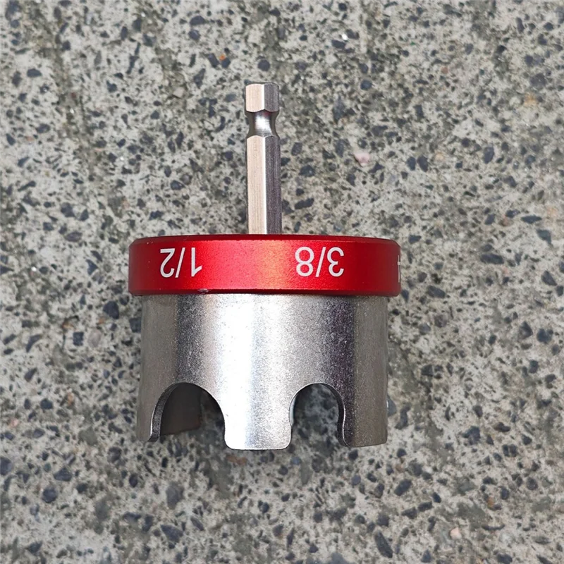 Abwz-alumínio porca zíper broca chave de soquete ferramenta acessório para fixação rápida 1/4 "3/8" 1/2 "haste rosqueadas