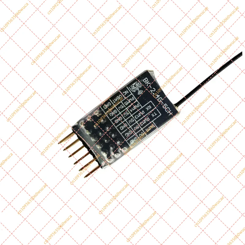 ELRS 3.0 2.4GHz 5CH PWM Receiver, Copper Antenna Long Range Stable Signal for RC FPV Drone & Fixed Wing Airplane