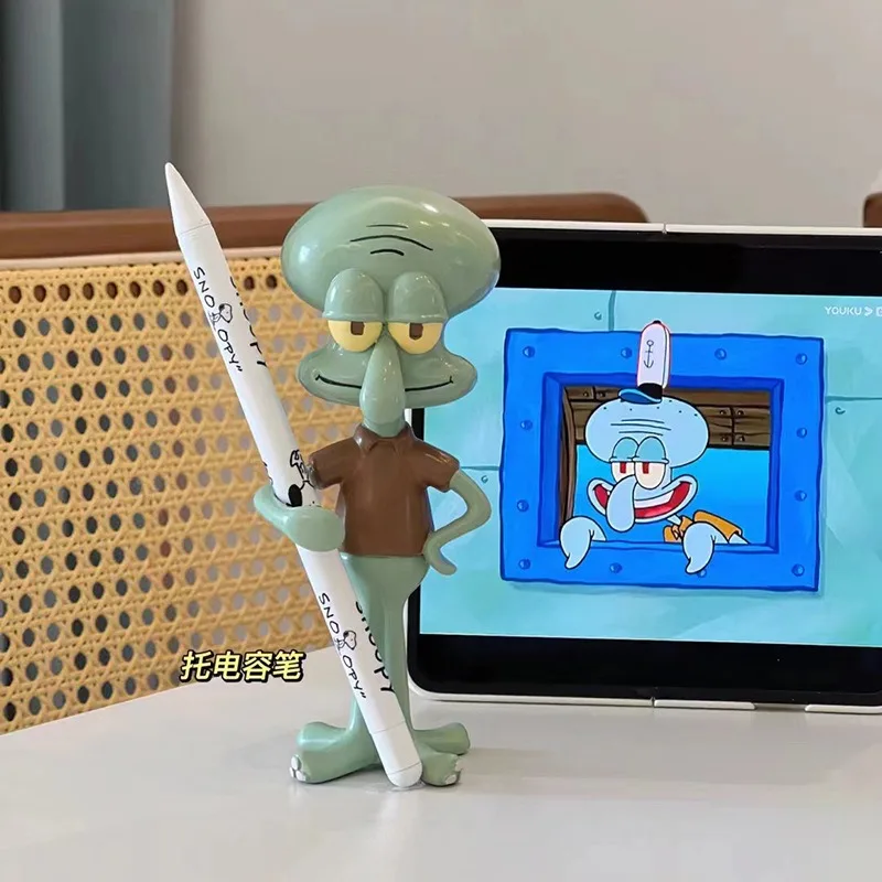 SpongeBob Squidward Pen Holder Creativity Figure Cosmetic Organizer Ornaments Anime Squidward Tentacles Desktop Decorations Gift