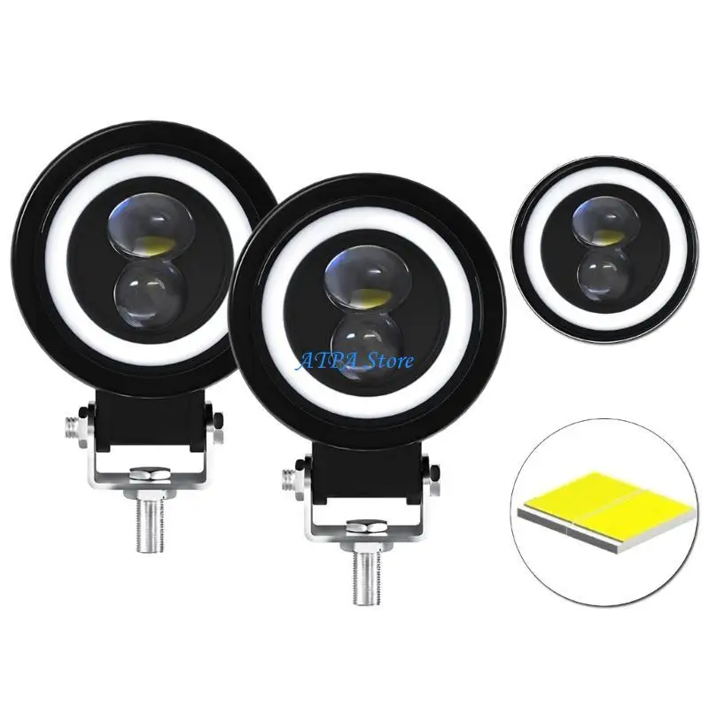 

U13C 6000K LED Motorbike Headlight Spot Light High-brightness Working Lamp Waterproof