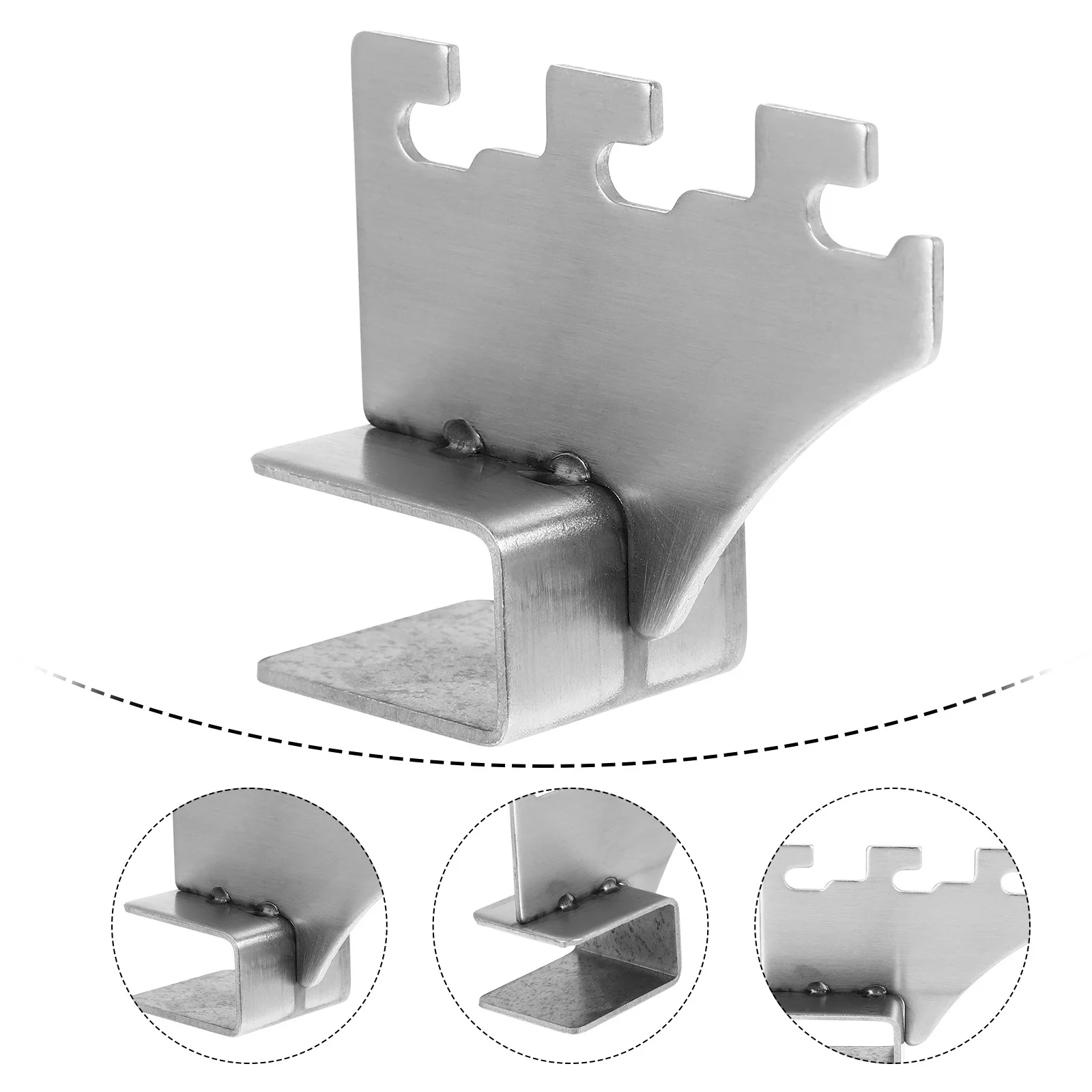 10 قطعة أنبوب مربع دعم الأوسط رف AA عمود رفوف حامل تركيب الفولاذ المقاوم للصدأ موصل تخزين ganization