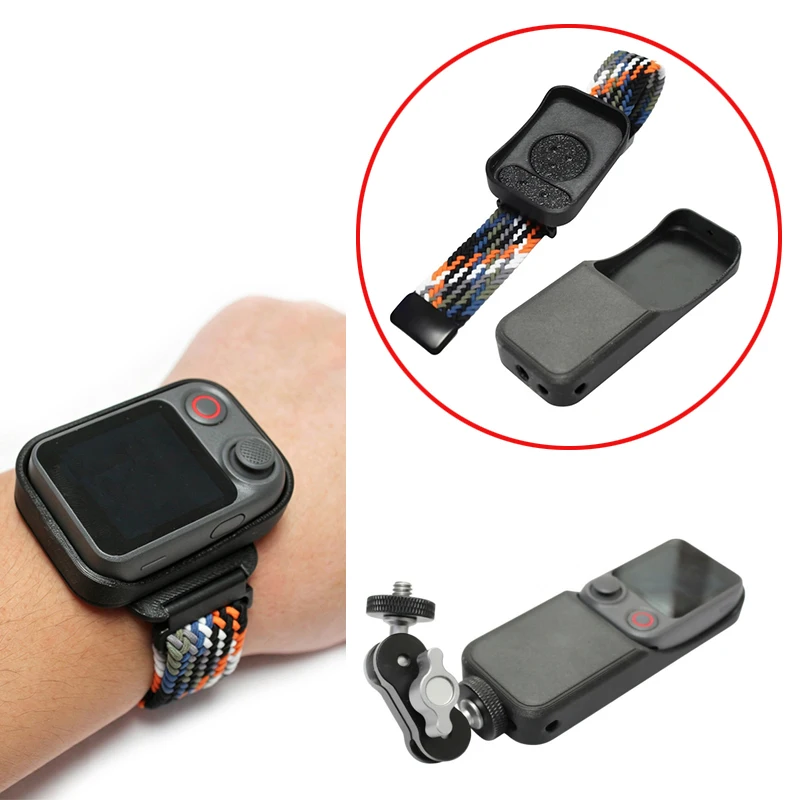 1Set Wristband Mount & Handheld Grip For DJI Osmo Pocket 4P Viewfinder FrameTap with 1/4 Inch Screw Thread Extension Adapter
