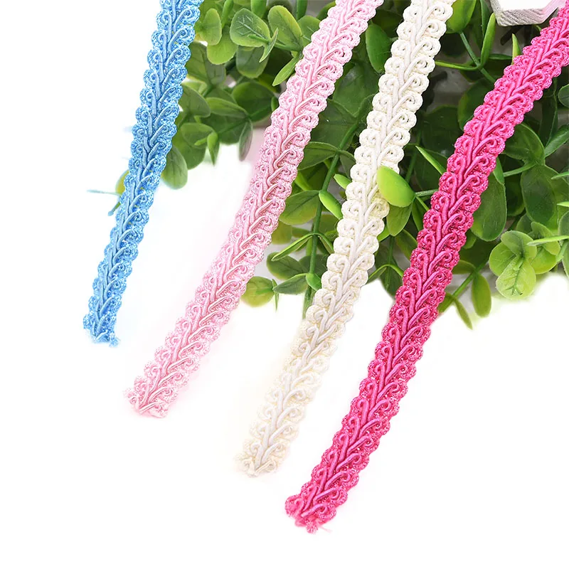 5 Meters Polyester Lace Ribbon Lace Trim Centipede Braided Ribbon Fabric DIY Crafts Sewing Accessories Curved Lace Trimming