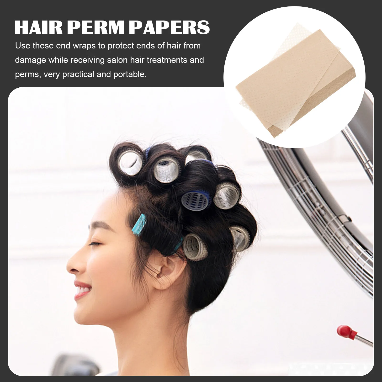 

500 шт. одноразовых бумажных пакетов для химической завивки волос, салонные принадлежности для укладки волос, бумажные конусы для завивки и окрашивания волос