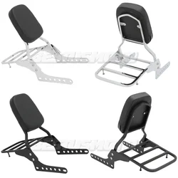 Motorcycle Backrest Sissy Bar Luggage Rack For Harley Softail Slim FLSL Heritage Classic FLHC Street Bob FXBB Deluxe FLDE 18-23