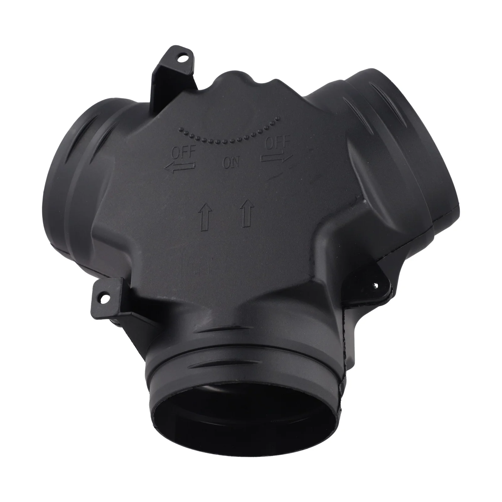 

Трехходовой клапан 75 мм для вентиляционных каналов и выхлопных труб, оптимизированный для систем отопления парковочных отопителей, предназначен для использования в автомобилях в холодную погоду