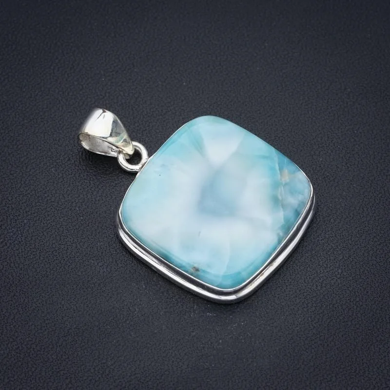 

StarGems Larimar Handmade 925 Sterling Silver Pendant 1.5" F3470