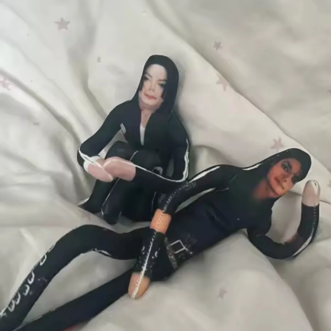 Nouvelle figurine en peluche articulée Michael Jackson pour cosplay, décoration de chambre, collection, cadeau, design abstrait