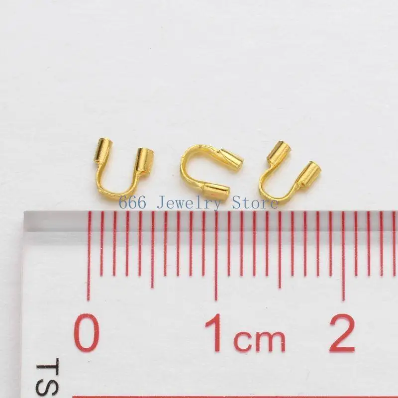 F2TD 100 Pcs U Wire Thread Guardian and Protectors Loop for DIY Jewelry Making