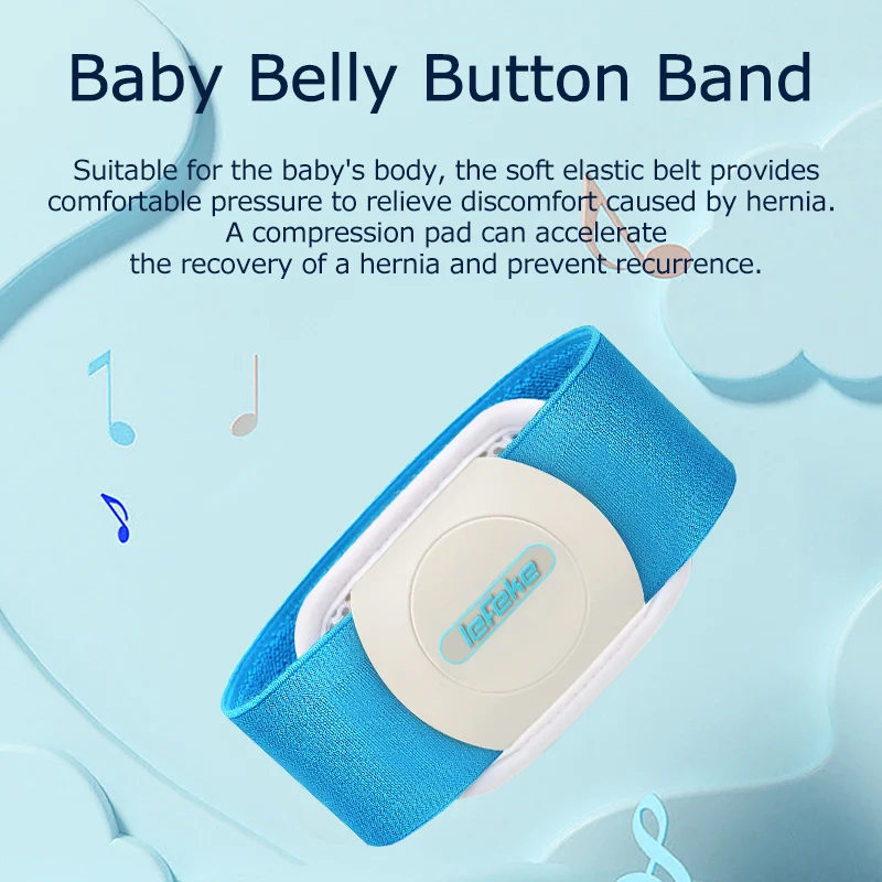 Lefeke Newborn Hernia Belt Comfortable Breathable Baby Hernia Pad Baby Belly Button Band Elastic Baby Abdominal Binder