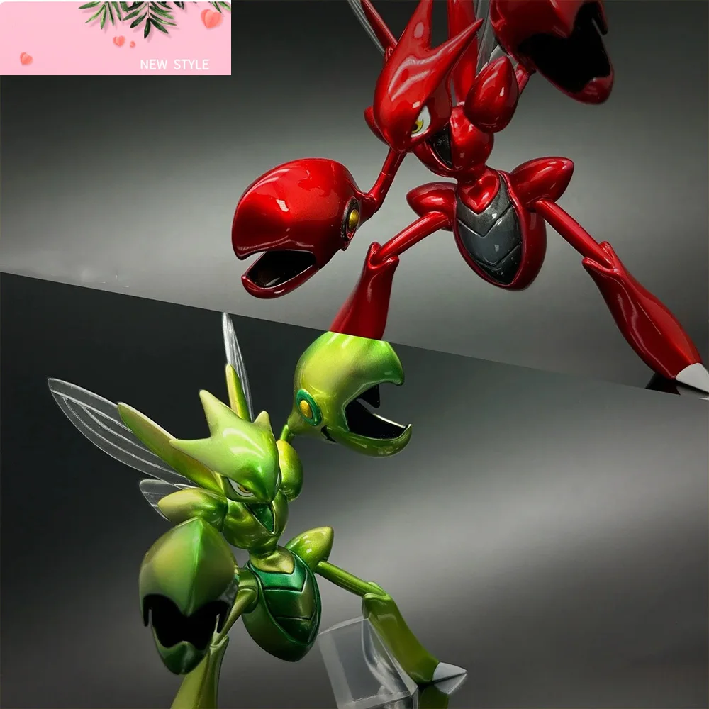 

9cm/3.54inch Anime Pokemon Scizor Figure Mantis Action Figure PVC Statue Desktop Ornament Collection Model Toys Gifts