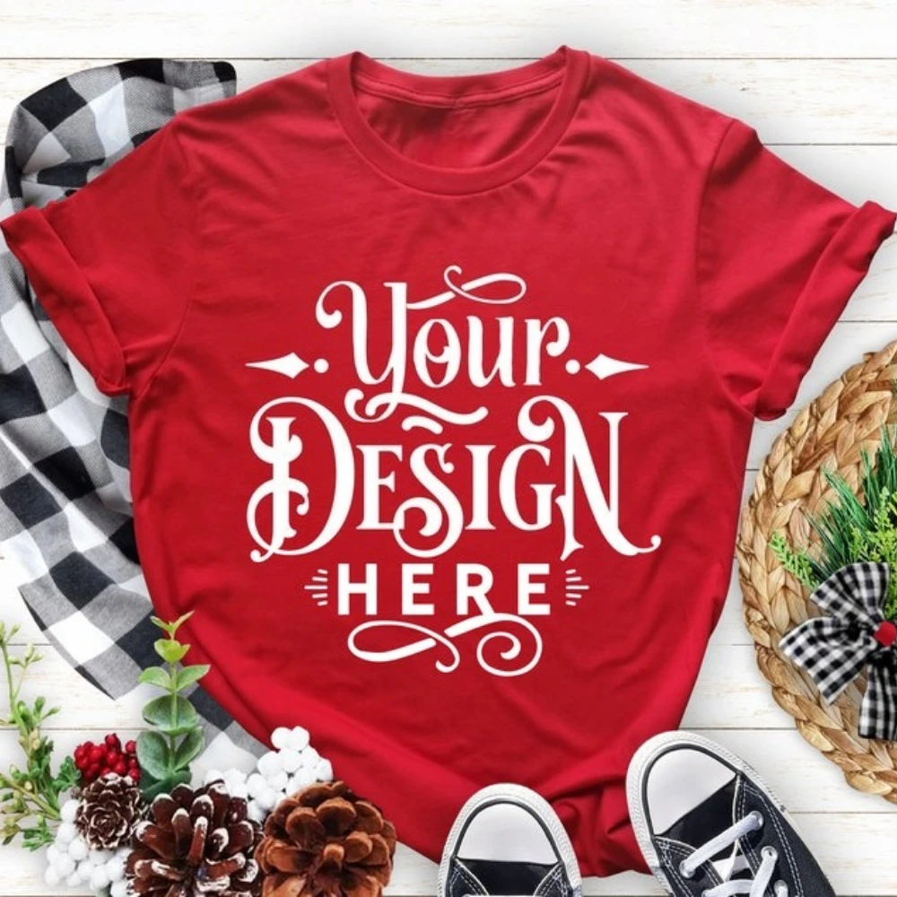 

Рождественская футболка с надписью, одежда из высококачественного хлопка, повседневная футболка с графическим рисунком, мужская и женская модная рождественская футболка