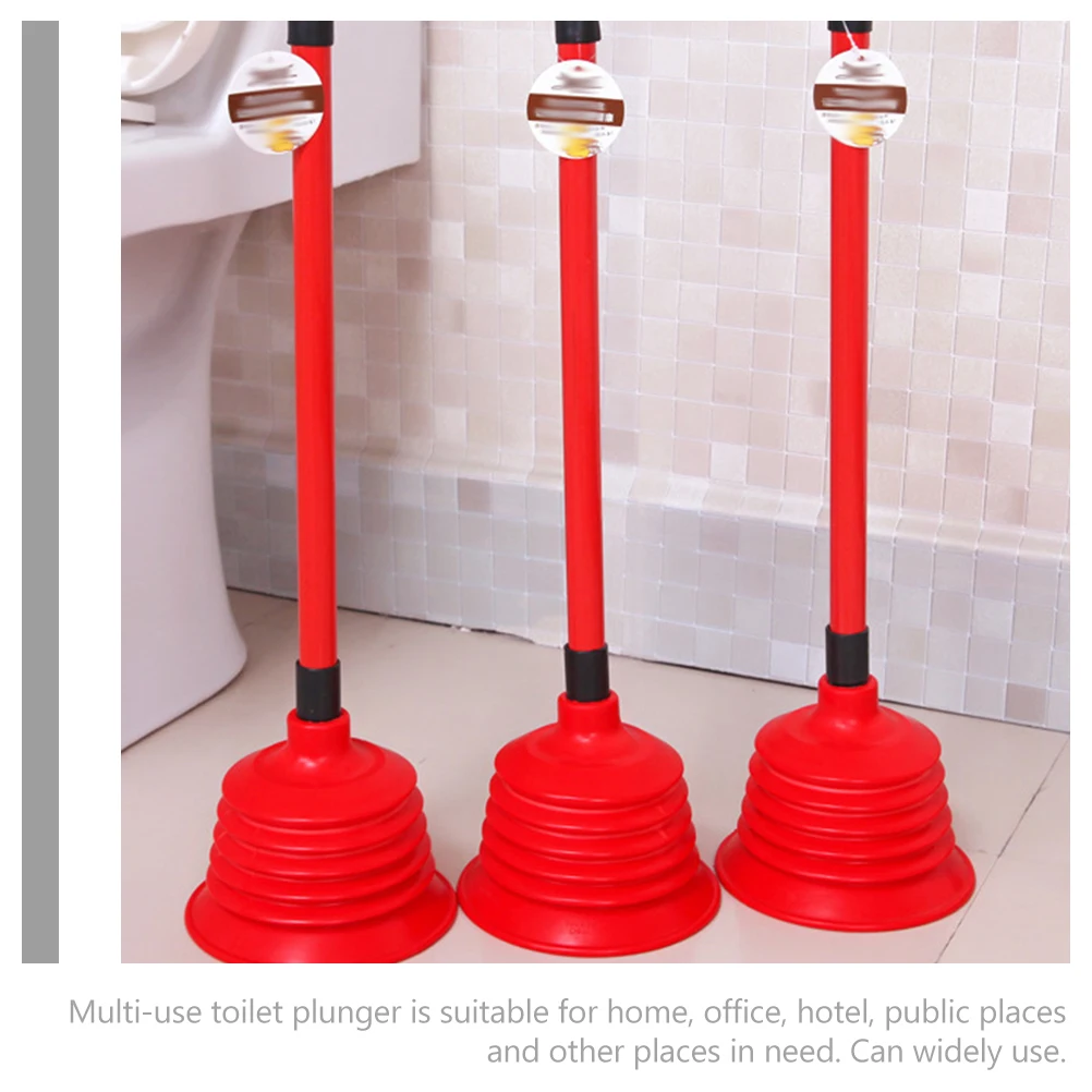 

Toilet Plunger Heavy Duty Strong Suction Power Ergonomic Handle Efficient Unclogging Drain Cleaning Toilet Tool