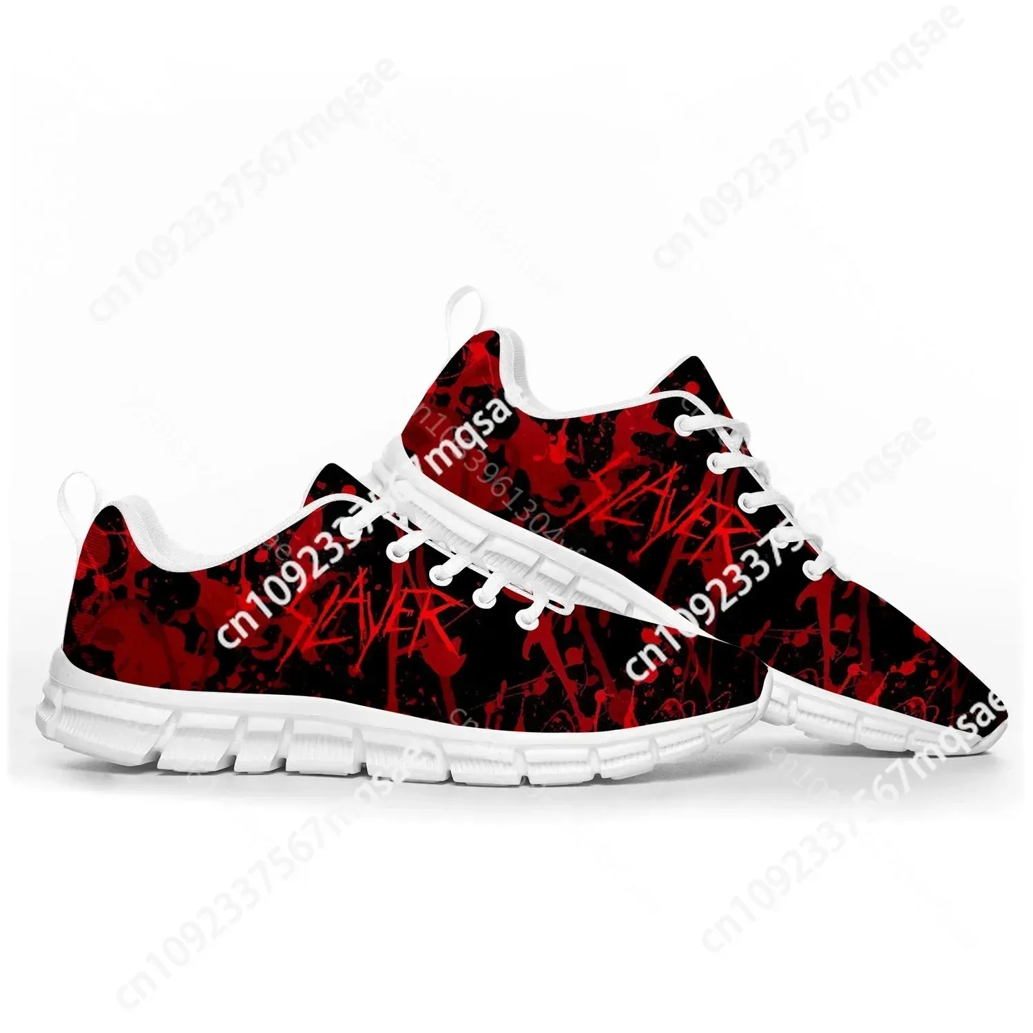 Slayer Heavy Metal Rock Band zapatos deportivos para hombres, mujeres, adolescentes, niños, zapatillas casuales personalizadas, zapatos de pareja de alta calidad