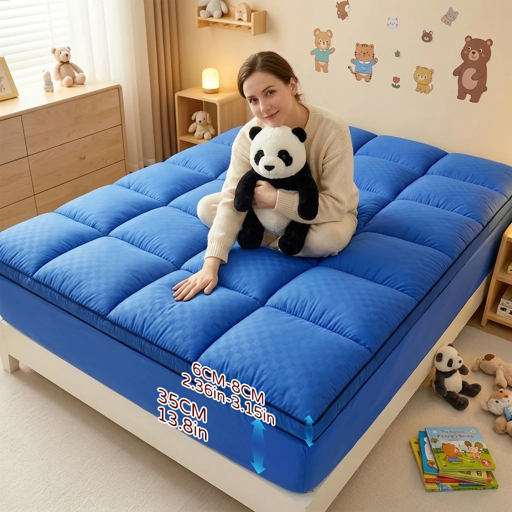 Thickened Queen/King Mattress Cover  Autumn Winter Style Enhanced Comfort Support  Machine Washable Elastic Design  for Bedroom Home Hotel  Multiple Colors