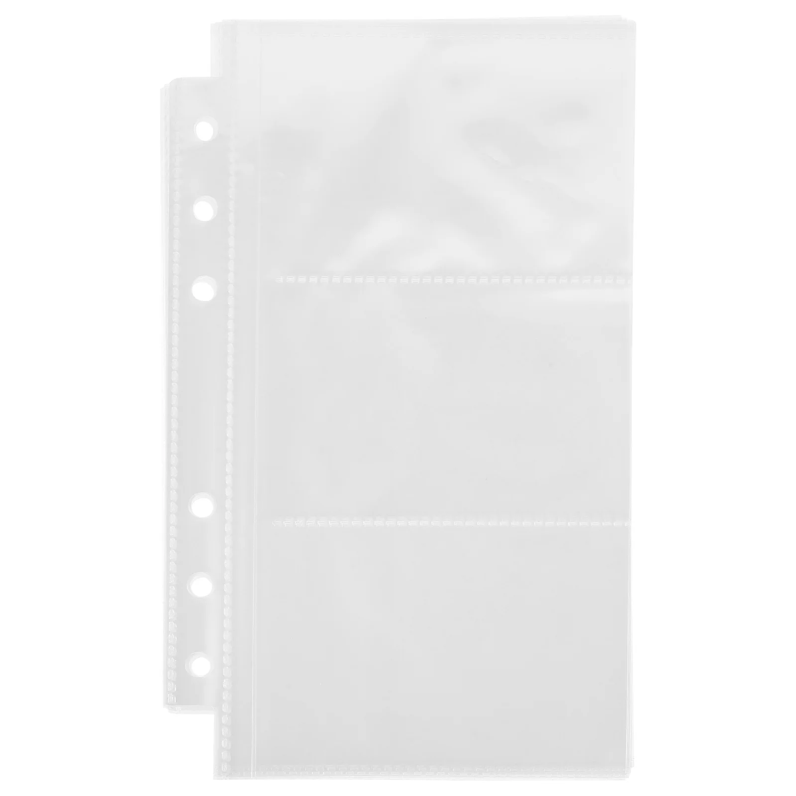 

50pcs A6 Scrapbook Refill Pages Clear Plastic Sleeves For Photo Album Currency Postcards Storage Pvc Sheets Protectors