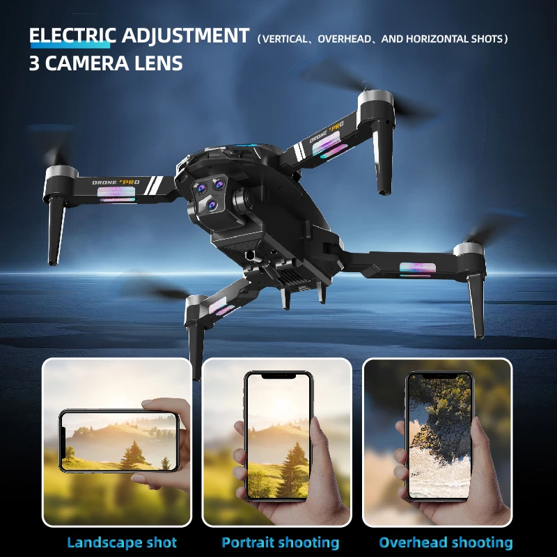 KBDFA K706 Pro Drone 4K HD Camera Professional Photography Dron No GPS RC Foldable Quadcopter Obstacle Avoidance Brushless Toys