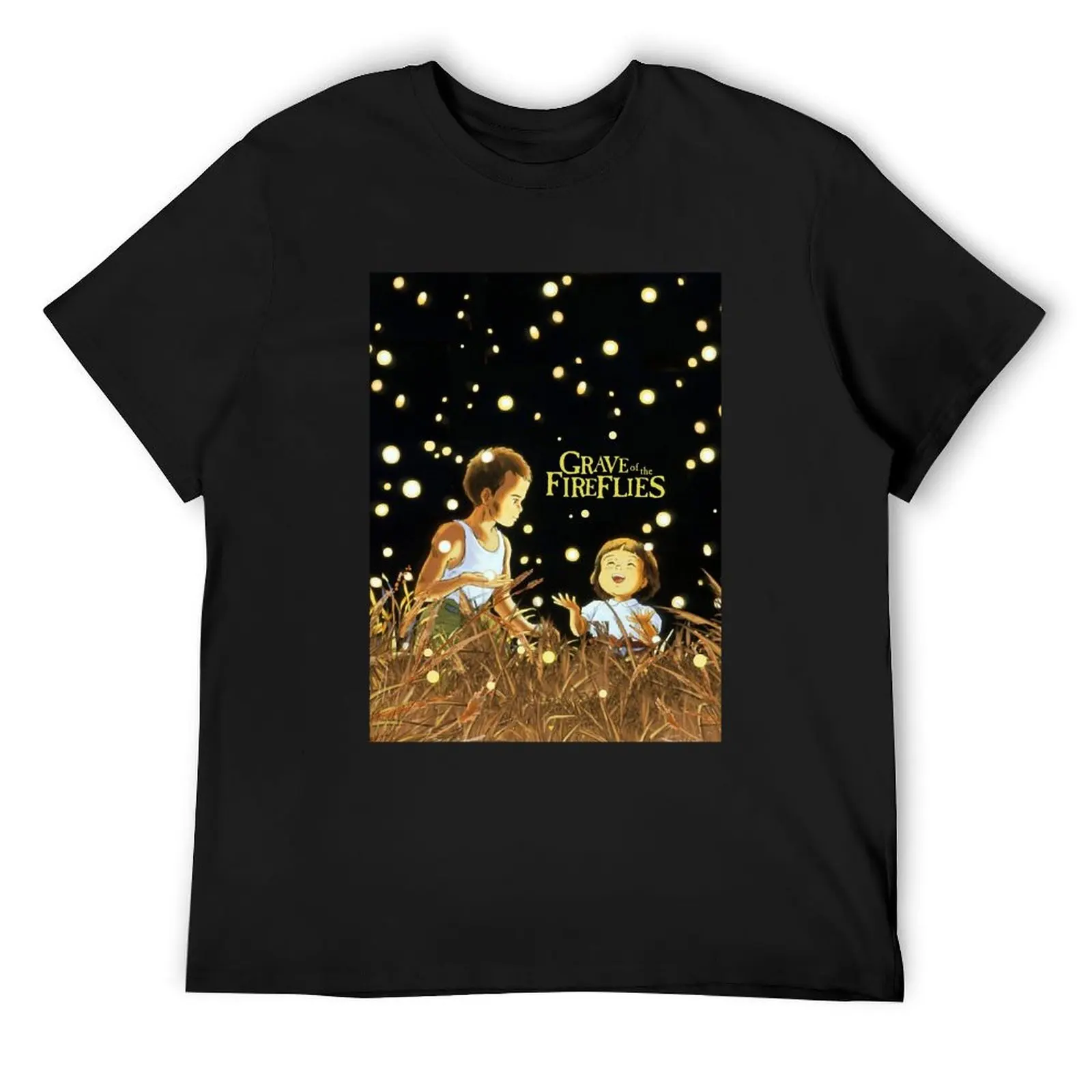 Grave of The Fireflies (Large) Graphic T-Shirt anime tshirt cute clothes black t shirts for men