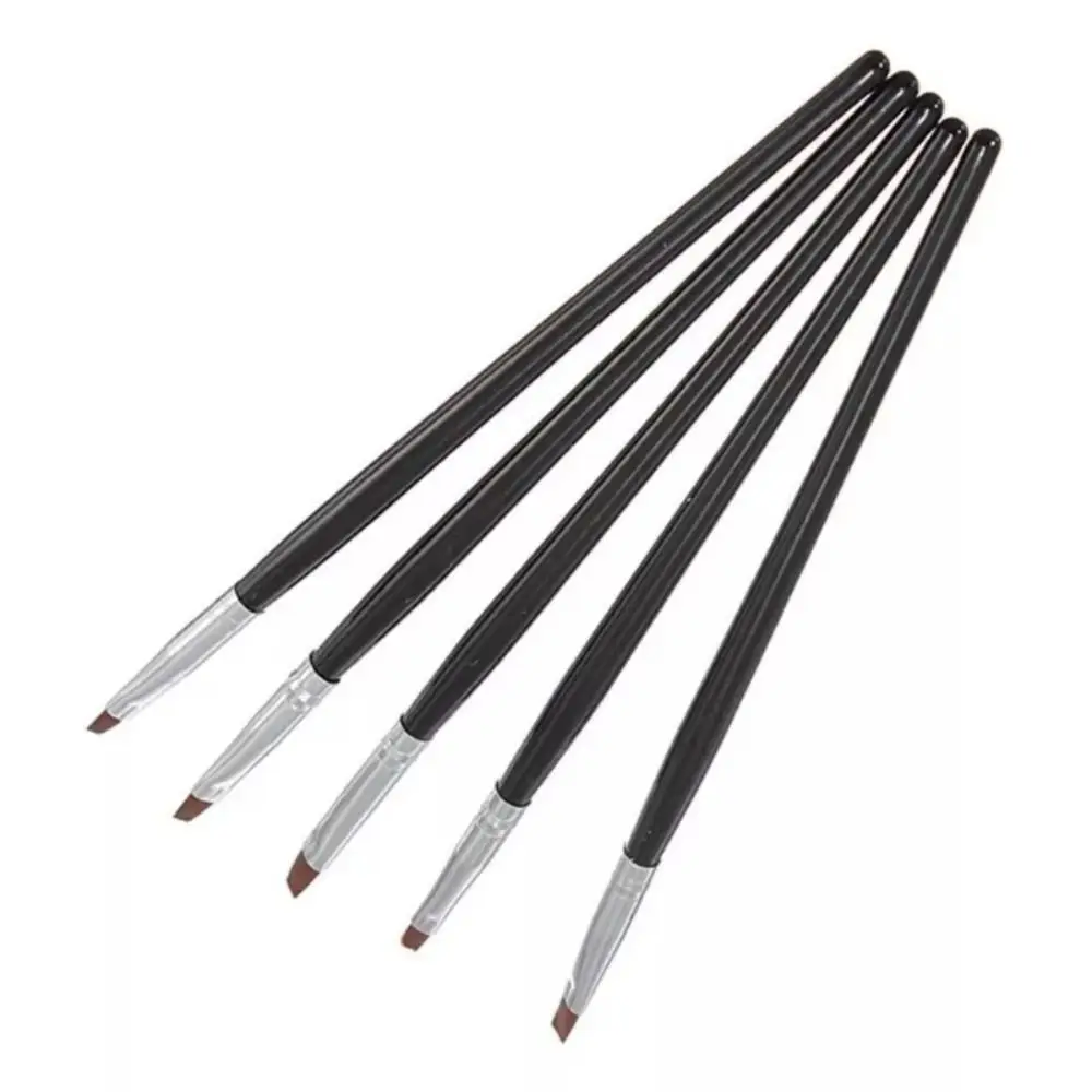 5Pcs Porcelain Teeth Shaping Dental Resin Brush Pen Nylon 17cm Painting Pen Nail Art Acrylic Pen Adhesive Composite Cement Tool