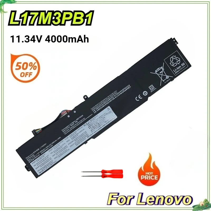 L17M3PB1 Laptop Battery for Lenovo IdeaPad 330-17ICH 330-15ICH L17D3PB0 5B10Q71254 L17C3PB0 5B10Q71252 5B10W67266 11.34V 4000mAh