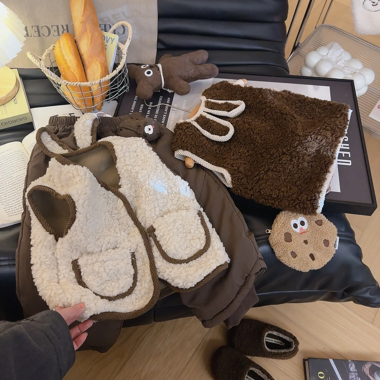 Kids New Vest Girls Solid Casual Vest Boys Spring Autumn Outerwear Fleece Warm Fashion Fall Winter Cardigan
