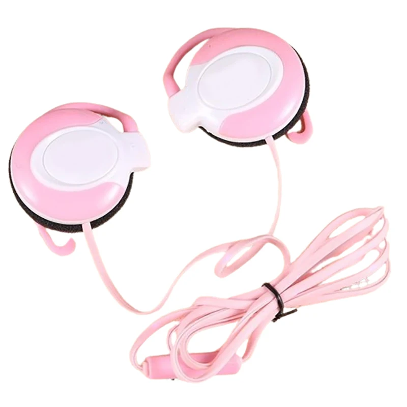 Auriculares estéreo con cable, audífonos con gancho para la oreja, 3,5 MM, micrófono para juegos de música, teléfono móvil, PC, ordenador portátil, Mp3, Mp4