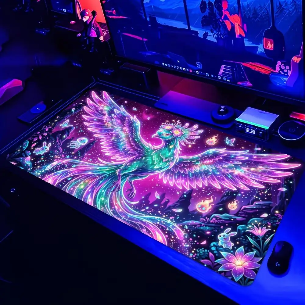 Fantasy Mythical Beast Forest Creature XXL Gaming Mouse Pad Non-Slip Rubber Keyboard Pad Desktop Office Computer Desk Mats