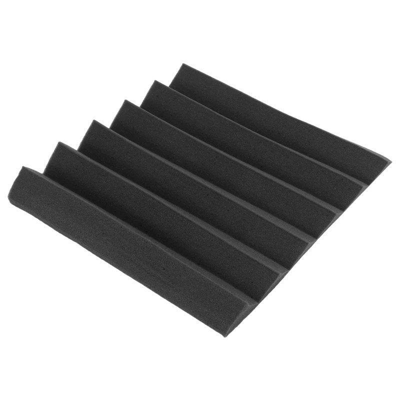 12 PCS Acoustic Wedge Studio Foam Sound Absorption Wall Panels Noise Insulation Sponge Absorption Treatment Panel Tile