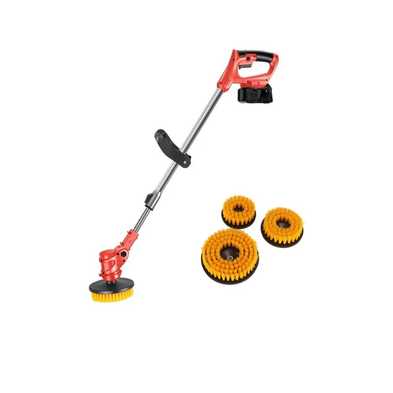 Household retractable electric cleaning brush for bathroom yard cleaning and polishing