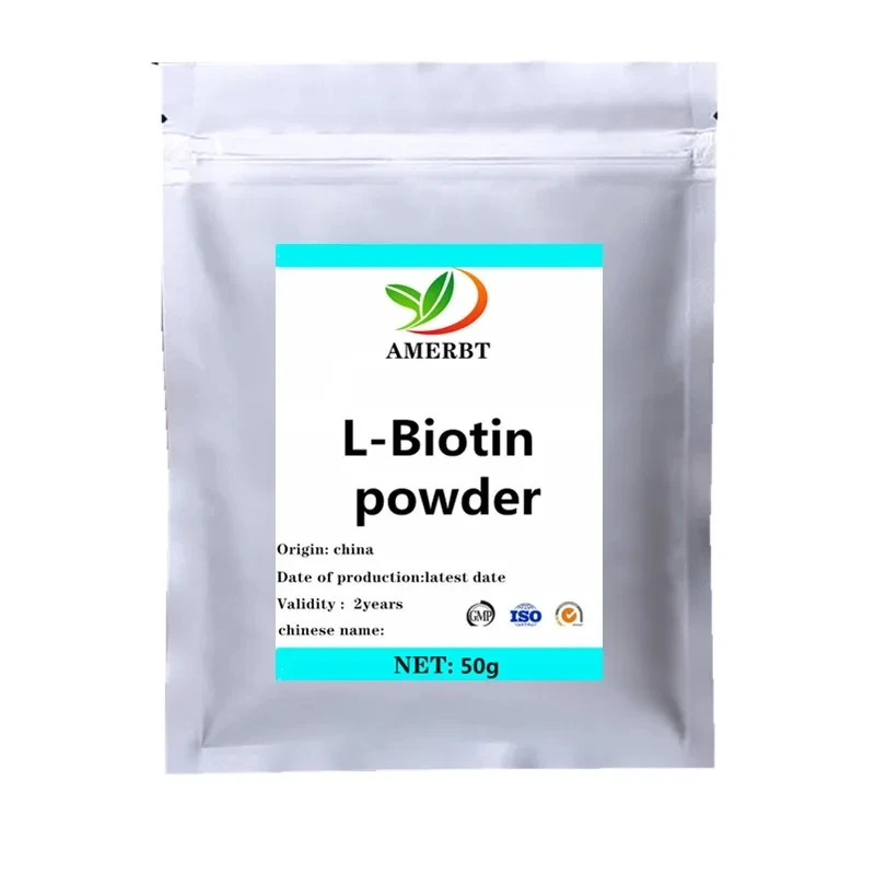 Water-soluble L-Biotin Powder Prevent white hair and hair loss,treat baldness,Skin Conditioner