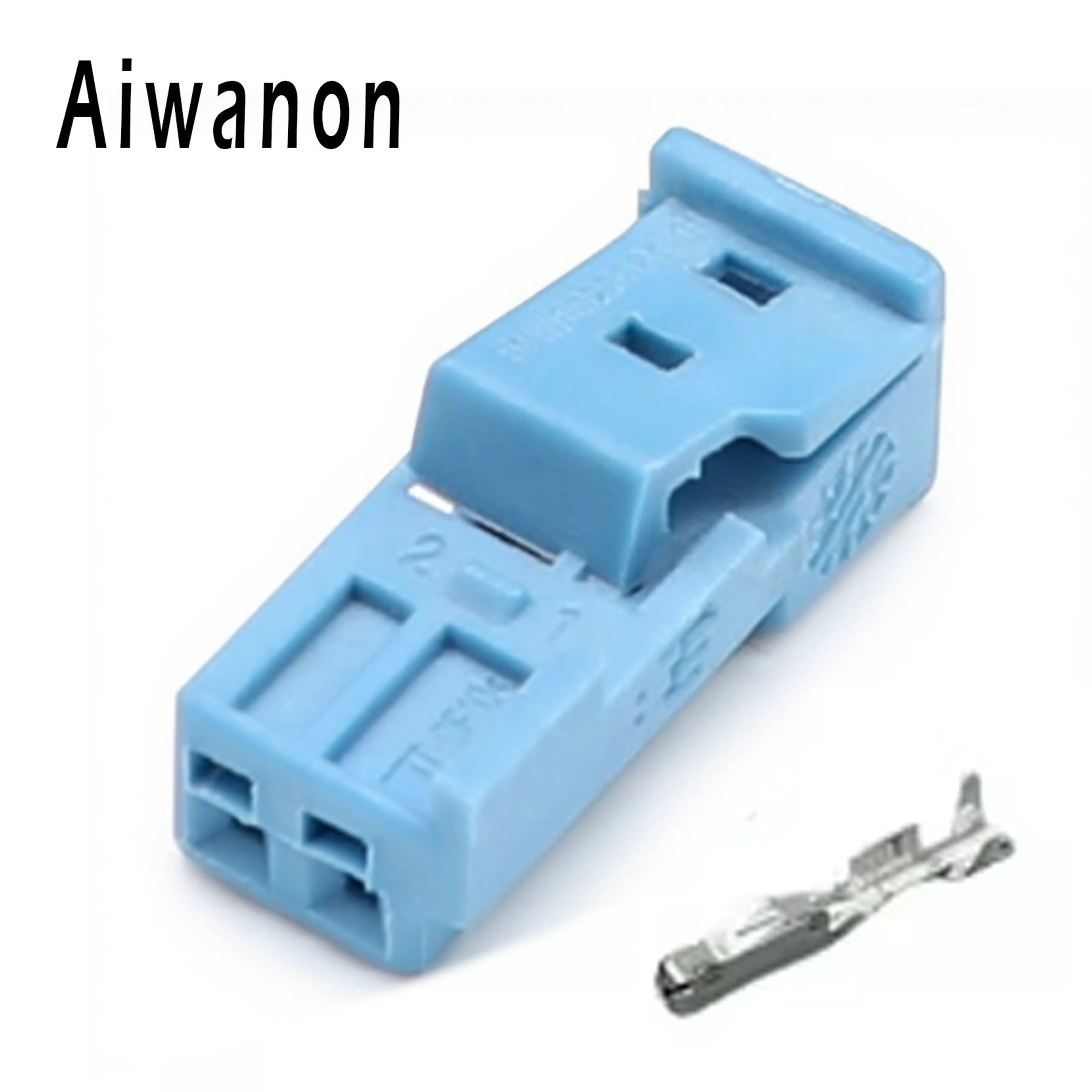 Set di 2 Connettori Elettrici a 2 Pin 9-968554-1 per Luci Atmosferiche Auto, Spina Femmina e Maschio 9-968699-1 1-1718333-1