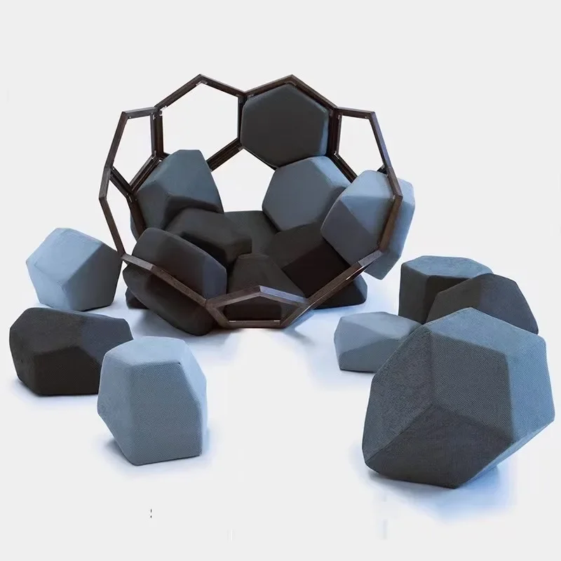 Nordic, creative, designer, art Internet celebrity sofa, model room, villa