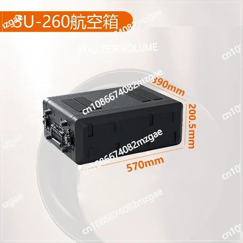 Main Body 260mm Deep 2U 3U 4U 6U PE Cabinet Microphone Amplifier Receiver Rack Flight Case Air Box Mic Flightcase Shockproof Box - view 6