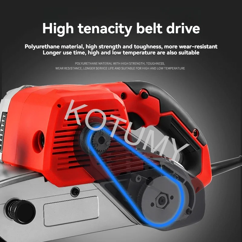 Portable Belt Sander High Power Belt Grinding Sanding Machine Woodworking Household Sandpaper Machine 220V