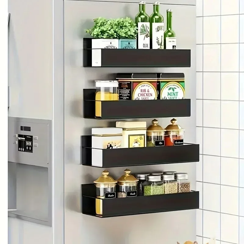 Kühlschrank-Magnetaufbewahrungsregal, Gewürz- und Kleinteile-Aufbewahrung, Waschmaschinen-Seitenregal, Multifunktionales Aufbewahrungsregal