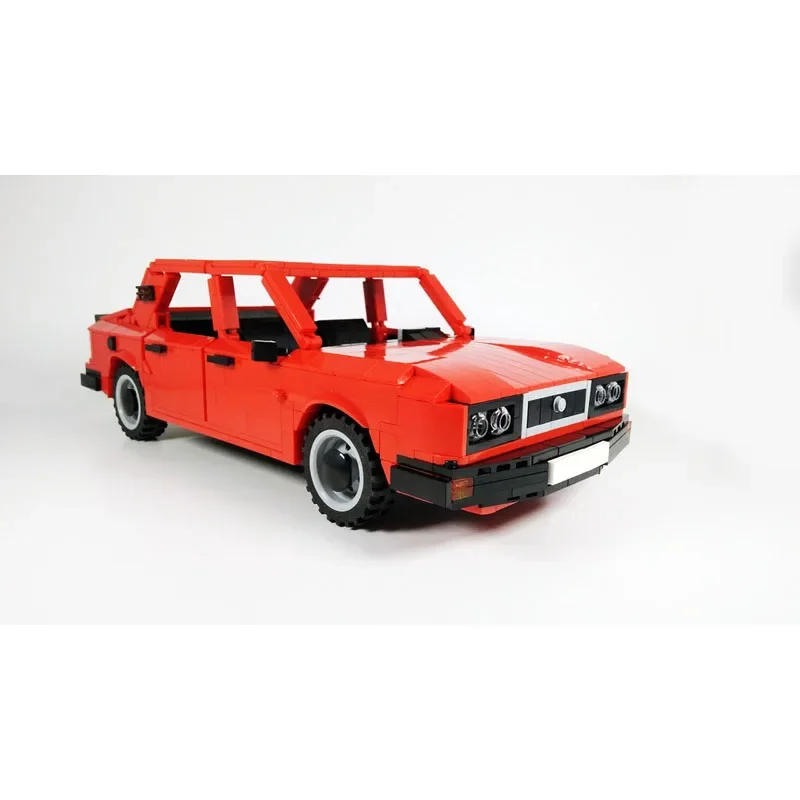 MOC-25051 Red New Sports Car Building Block Model  1204 Building Block Parts MOC Creative Building Blocks Kids Birthday Toy Gift