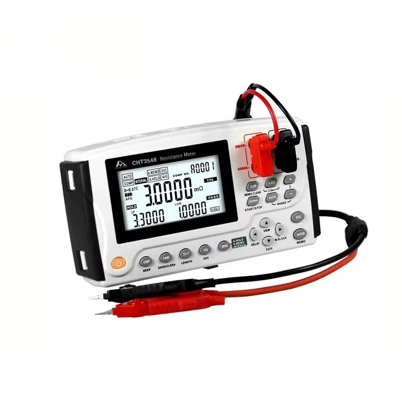 

CHT3548 Portable Dc Resistance Meter 4 Wire Resistance Tester Digital Ohm Meter