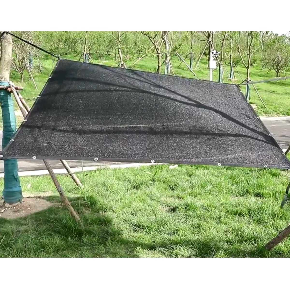3x6M 4Pin Outdoor Garden Sun Shade Net Camping Plants Greenhouse Terrace Sunshade UV Protection Sunscreen Sun Shade