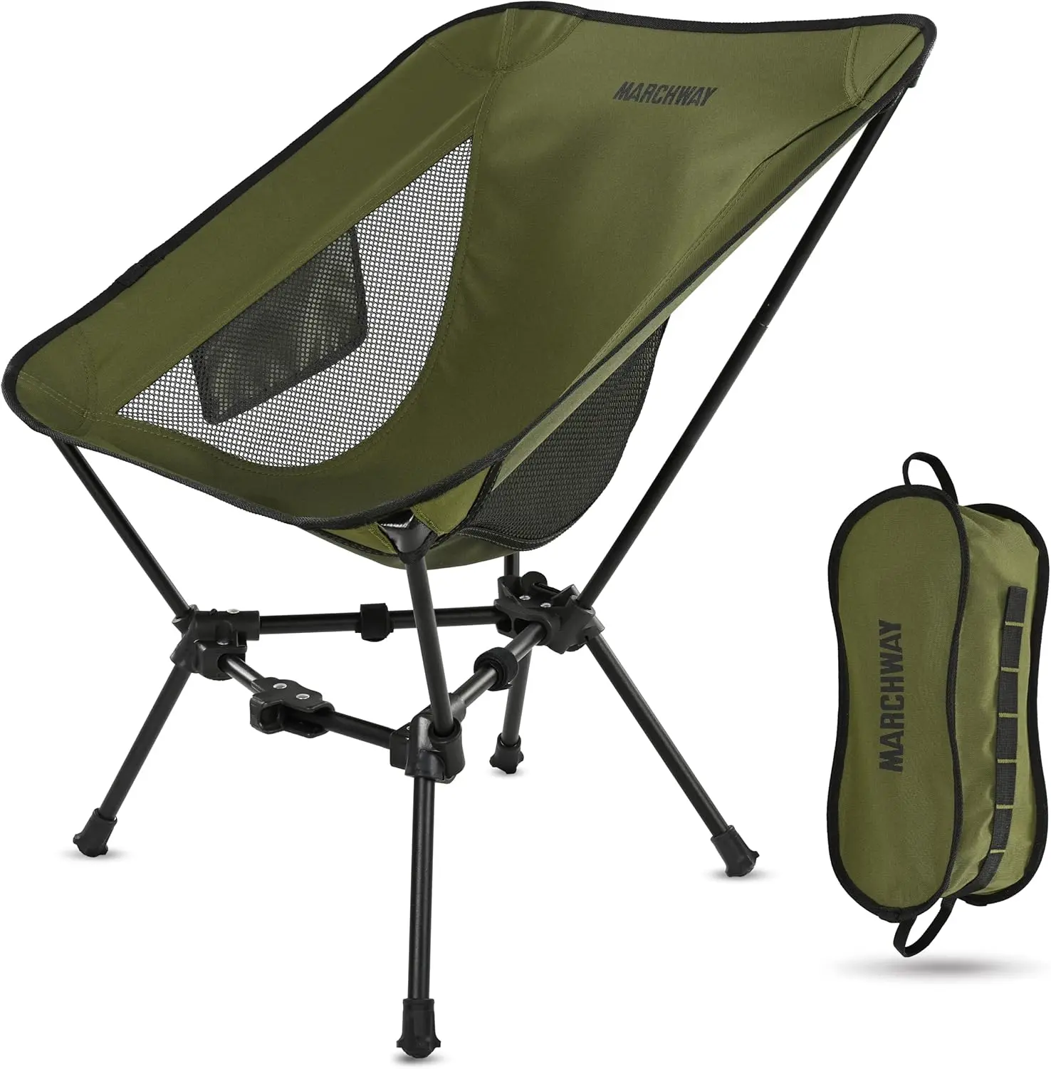 

Lightweight Folding Camping Chair, Stable Portable Compact For Outdoor Camp, Travel, Beach, Picnic, Festival, Hiking,